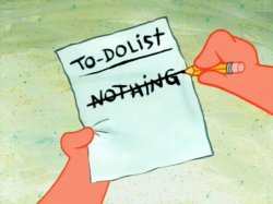 Patrick Star To Do List Meme Template