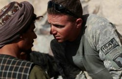 US Soldier speaking to Afghan Man Meme Template