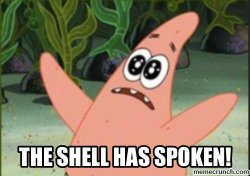 The Shell Has Spoken Meme Template