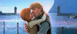 Anna & Kristoff kiss Meme Template