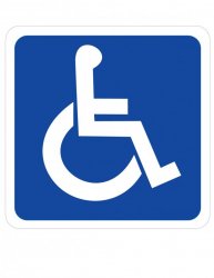 handicap sign Meme Template