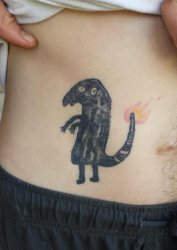 drunk charmander tattoo Meme Template