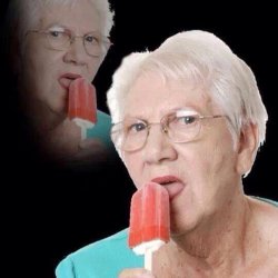 Old Lady Licking Popsicle Meme Template