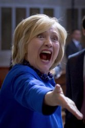 Hillary Shouting Meme Template