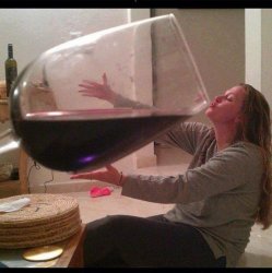 big ol wine glass Meme Template