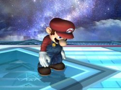 Depressed Mario Meme Template