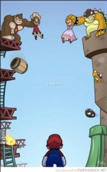 Mario, DK, and Bowser Meme Template
