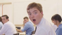 School shocked derek Meme Template