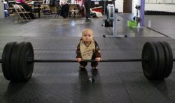 Baby weight lifter Meme Template