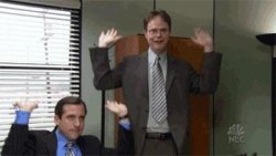 Dwight and Michael Meme Template