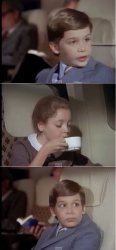 airplane coffee black Meme Template