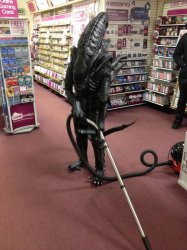 Vacuuming Alien Meme Template