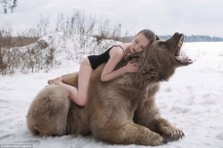 woman hugging a bear Meme Template