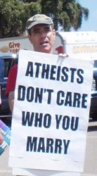 Atheists don't care Meme Template