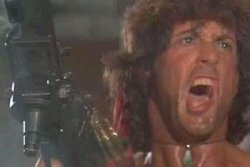 Rambo yelling Meme Template