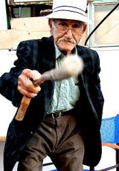 Old Man With Cane Meme Template