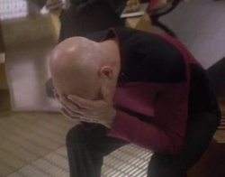 doubleface palm Picard Meme Template