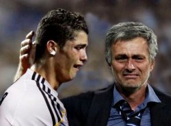 Cristiano and Mourinho Crying Meme Template