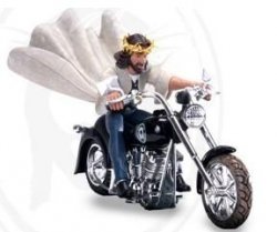 Biker Jesus On A Harley Meme Template