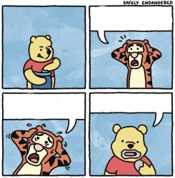 Sweet Jesus Pooh Meme Template