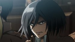 Angry Mikasa Meme Template