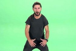 Shia green screen Meme Template