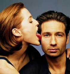 Scully Licks Mulder Meme Template