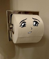 Toilet Paper Senpai Meme Template