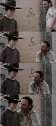 Rick and Carl Semi-Long Meme Template