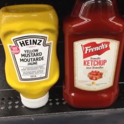 French's ketchup Heinz mustard Meme Template