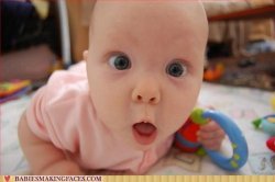 Shocked baby Meme Template