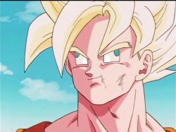 Goku Derp Face Meme Template