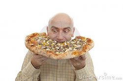 Paul eating his pizza Meme Template