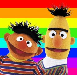 Bert and Ernie`s Pride Meme Template