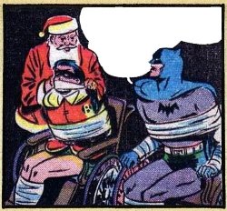 Santa meets Batman Meme Template