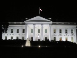 white house at night Meme Template
