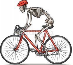 Bicycle Skeleton Meme Template