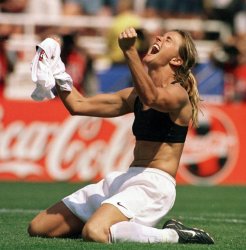 World Cup Victory Brandi Chastain Meme Template