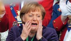 Merkel crying Meme Template