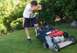 mowing the lawn Meme Template