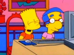 Bart Simpson Milhouse Meme Template