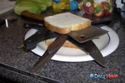 knife sandwich Meme Template