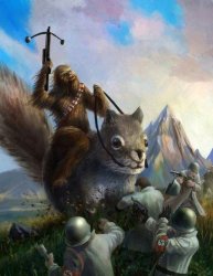 Wookie riding a squirrel killing nazis. Your argument is invalid Meme Template
