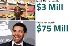 Drake and Meek Mill Meme Template