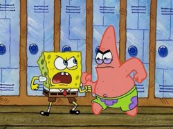 SpongeBob And Patrick Fighting Meme Template