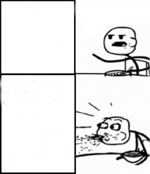Cereal Guy Meme Templates Imgflip - roblox spitting cereal meme