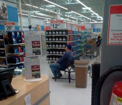 walmart squater Meme Template