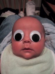 google eye baby Meme Template