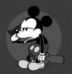 Drunk Suicide Mickey Meme Template