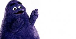 Grimace want the bod Meme Template